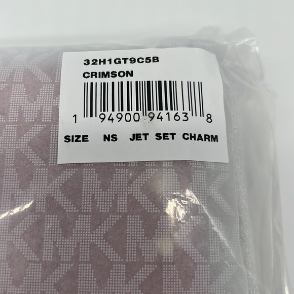 MICHAEL MICHAEL KORS Jet Set Small Studded Faux Leather Logo Phone Crossbody - Picture 13 of 16